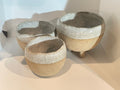 Set 3 Cuencos Blancos Gres Blanco (Copia)